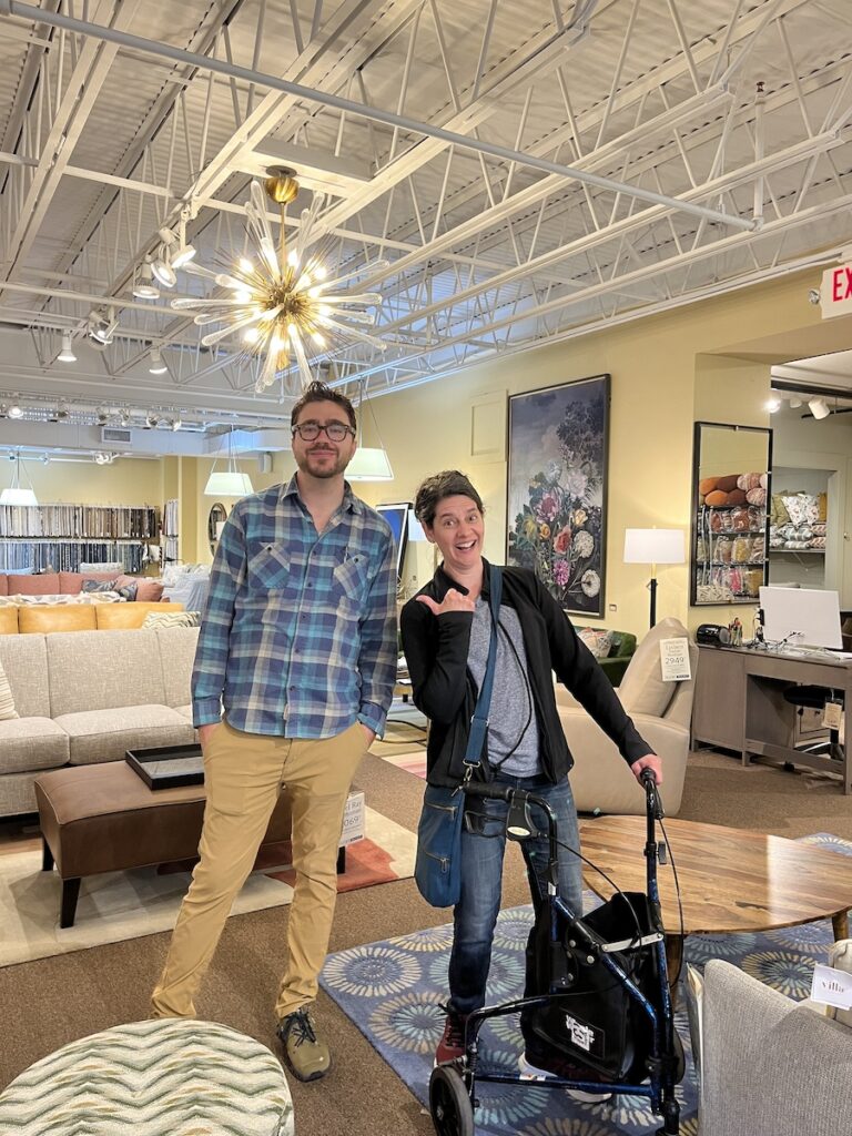 Sean and Denise inside Fly By Night