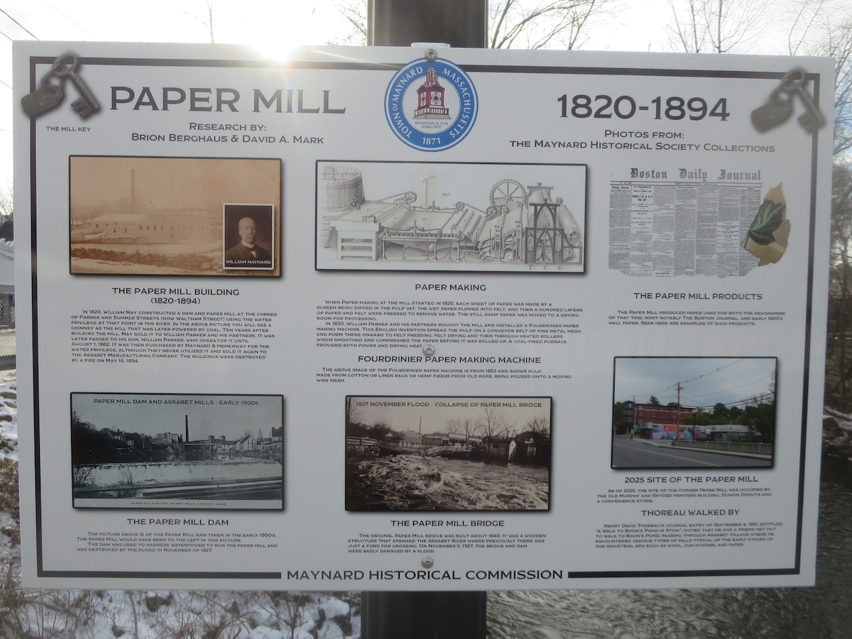Waltham St. Bridge Plaque