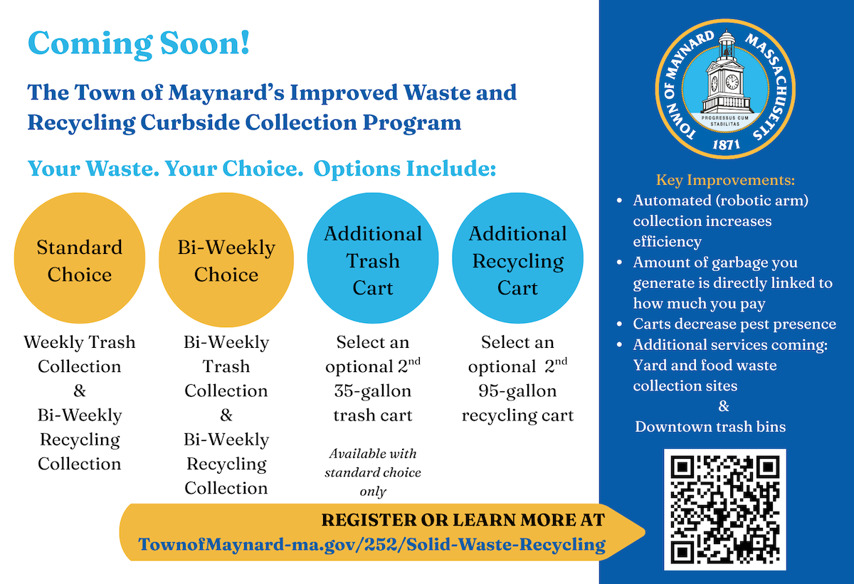 How to Prepare for Maynard’s New Trash & Recycling Program