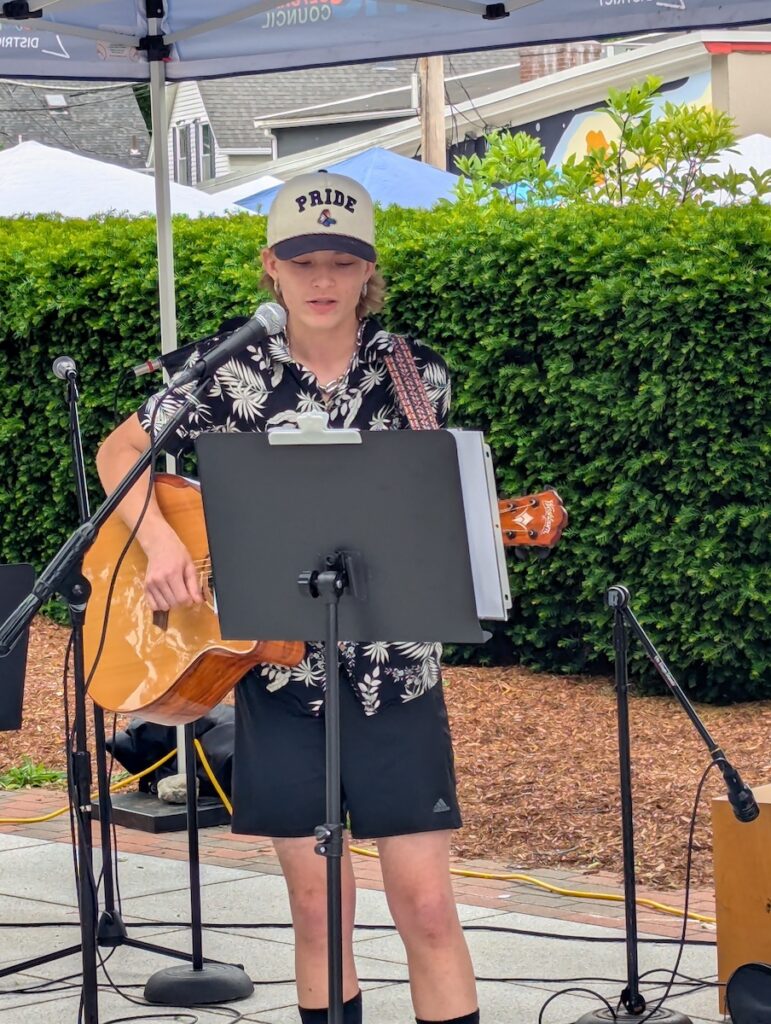 Skylar Moloy-Pilgrim entertained the crowd
