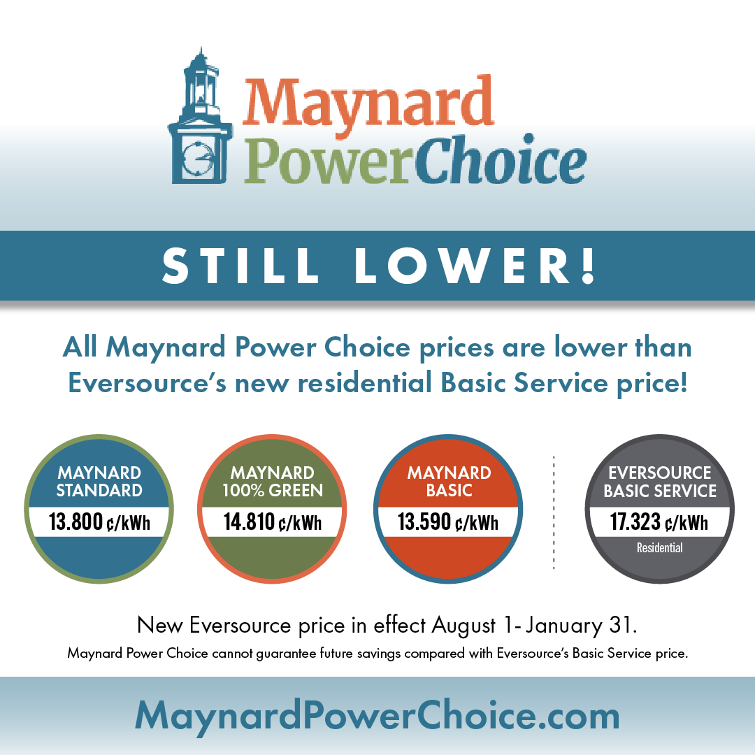 Maynard Power Choice Marks First Year, Residents Save Over $300,000